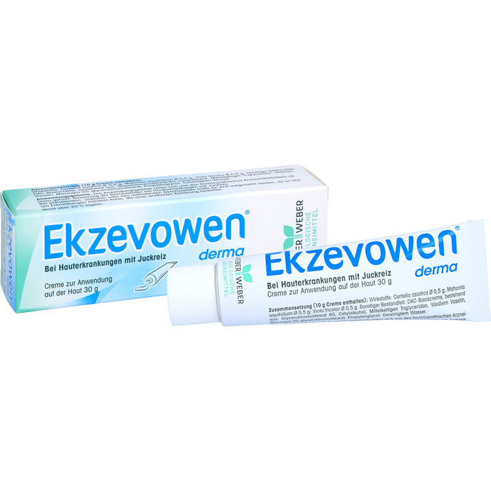 Ekzevowen derma Creme bei Hauterkrankungen mit Juckreiz, 30 g Cream