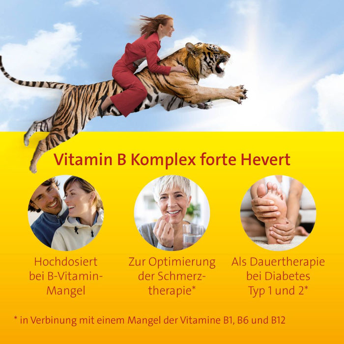 Vitamin B Komplex forte Hevert zur Therapie nachgewiesener Mangelzustände der Vitamine B1, B6 und B12, 60 St. Tabletten