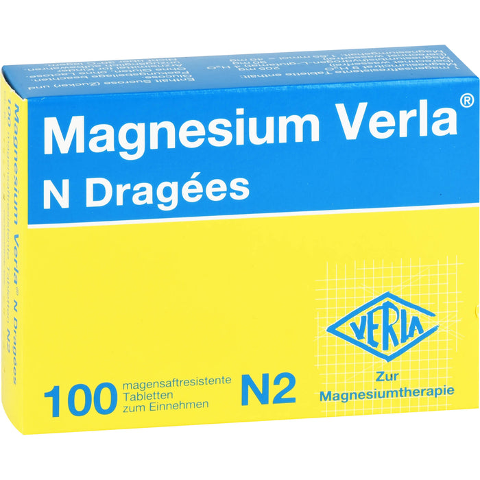 Magnesium Verla N Dragees, 100 pcs. Tablets