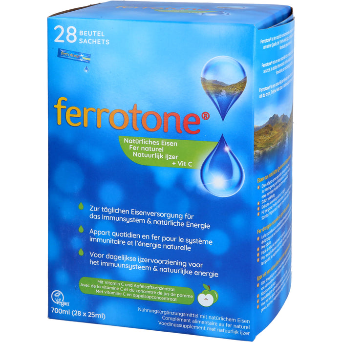 Ferrotone Natürliches Eisen plus Vitamin C Apfel, 28X25 ml BEU