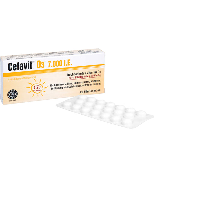 Cefavit D3 7,000 I.E., 20 St FTA