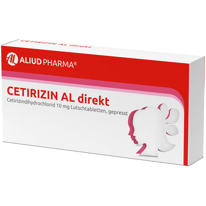 Cetirizin AL direkt 10 mg Lutschtabletten bei Allergien, 7 pc Tablettes