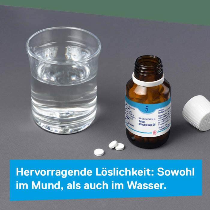 DHU Schüßler-Salz Nr. 5 Kalium phosphoricum D3 – Das Mineralsalz der Nerven und Psyche – das Original – umweltfreundlich im Arzneiglas, 200 pcs. Tablets