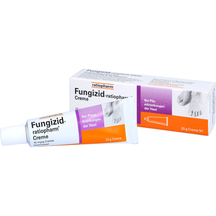 Fungizid-ratiopharm Creme bei Pilzerkrankungen der Haut, 20 g Crème