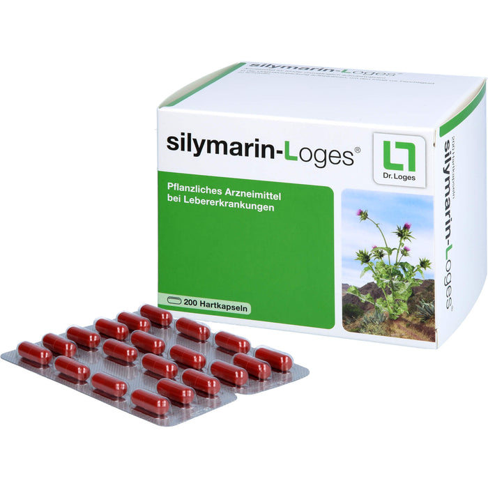 silymarin-Loges Kapseln bei Lebererkrankungen, 200 pcs. Capsules