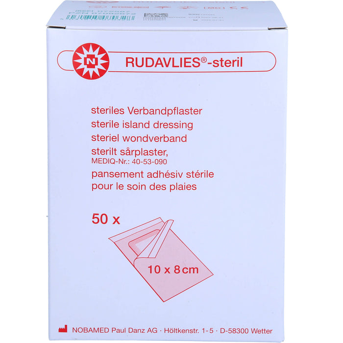 RUDAVLIES STERIL 10CMX8CM VERBANDPFLASTER, 50 St PFL