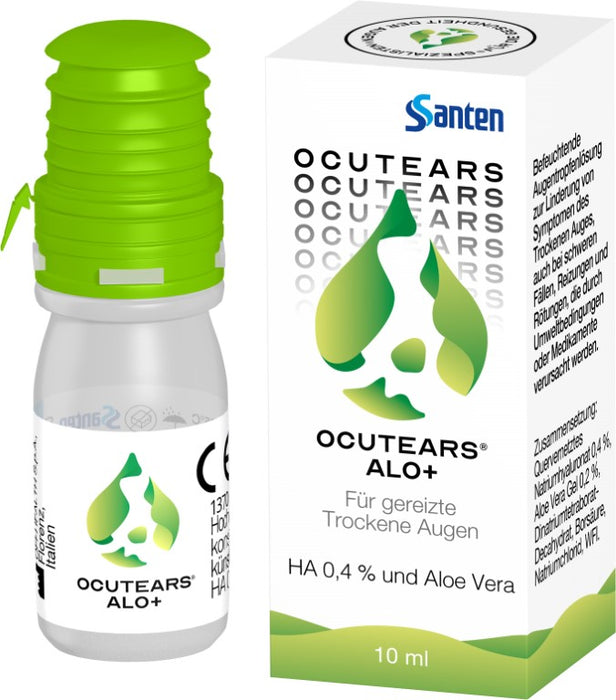 OCUTEARS Alo+ Augentropfen bei sensiblen Trockenen Augen mit Hyaluronsäure und Aloe vera, 10 ml Tropfen