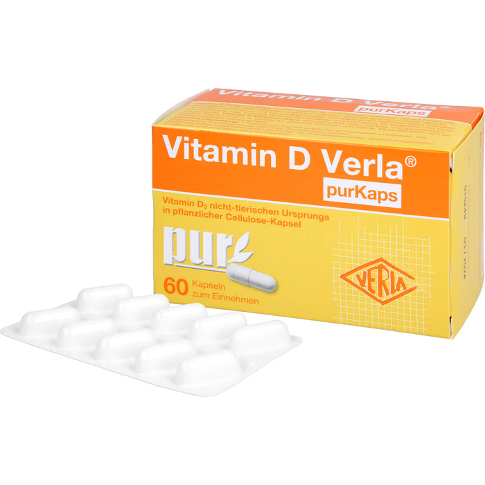 Vitamin D Verla purKaps Kapseln zum Einnehmen, 60 pcs. Capsules