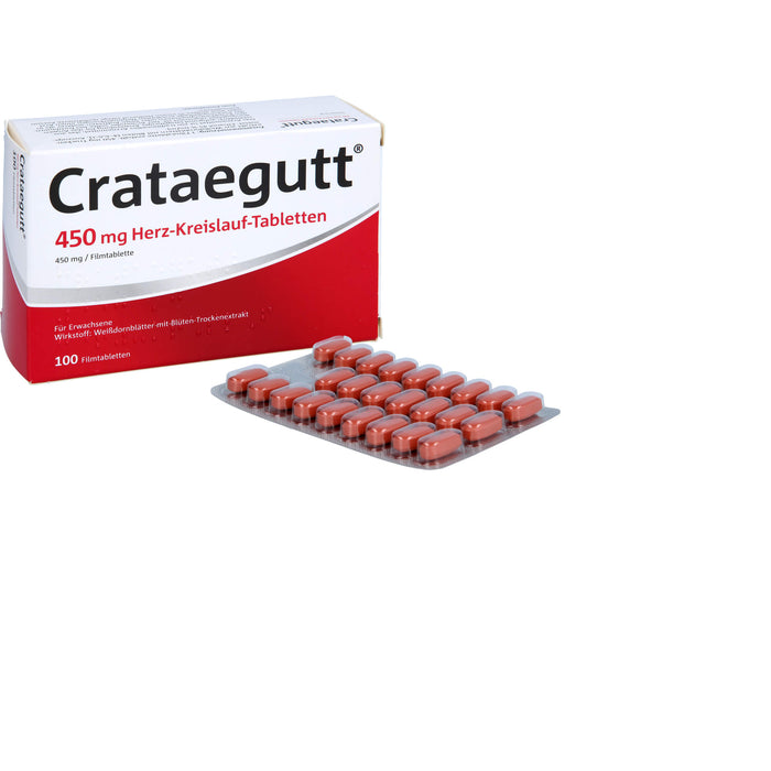 Crataegutt 450 mg Herz-Kreislauf-Tabletten, 100 St. Tabletten