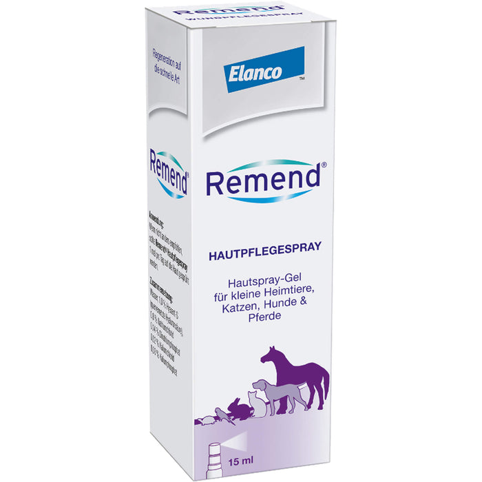 Remend Hautpflegespray für Katzen, Hunde und Pferde, 15 ml Solution