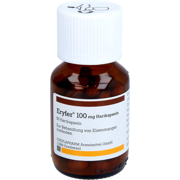 Eryfer 100 mg Hartkapseln bei Eisenmangelzuständen, 50 pc Capsules