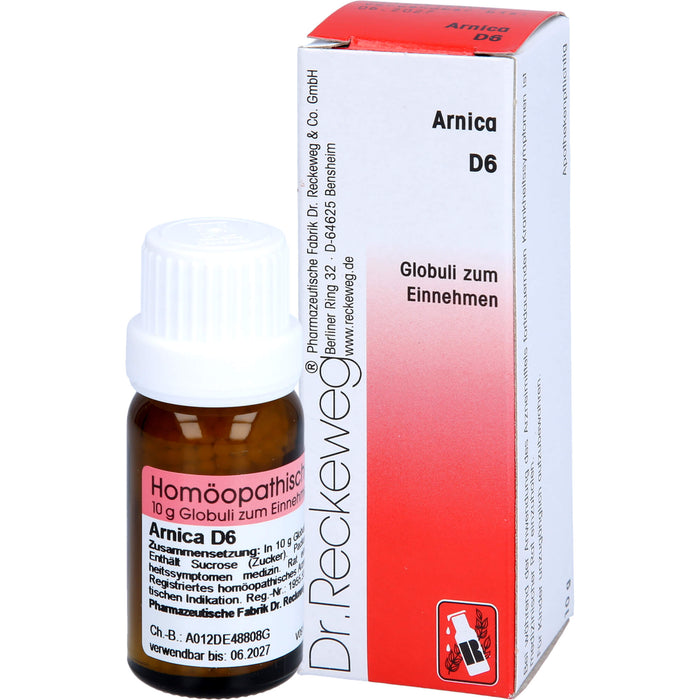 DR. RECKEWEG & CO Arnica D 6 Globuli, 10 g Globuli