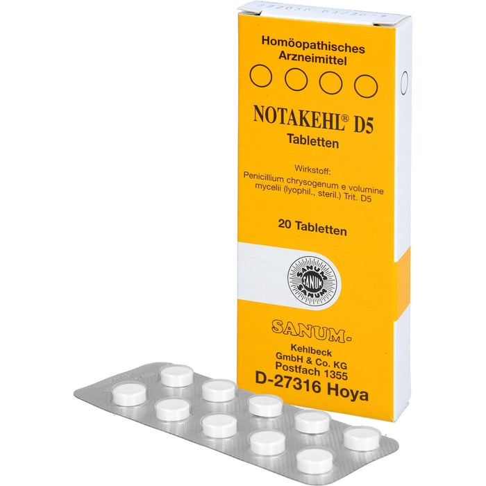 NOTAKEHL D5 Tabletten, 20 pc Tablettes