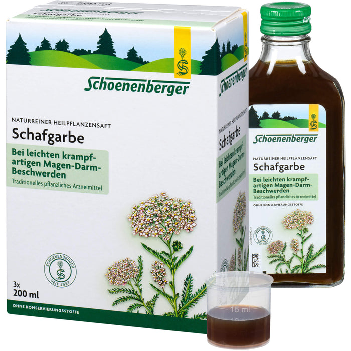 Schoenenberger Schafgarbe naturreiner Heilpflanzensaft, 600 ml Solution