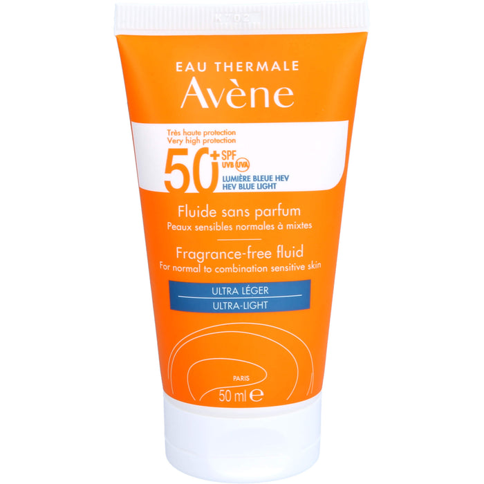 Avène Sonnenfluid ohne Duftstoffe 50+, 50 ml Emulsion