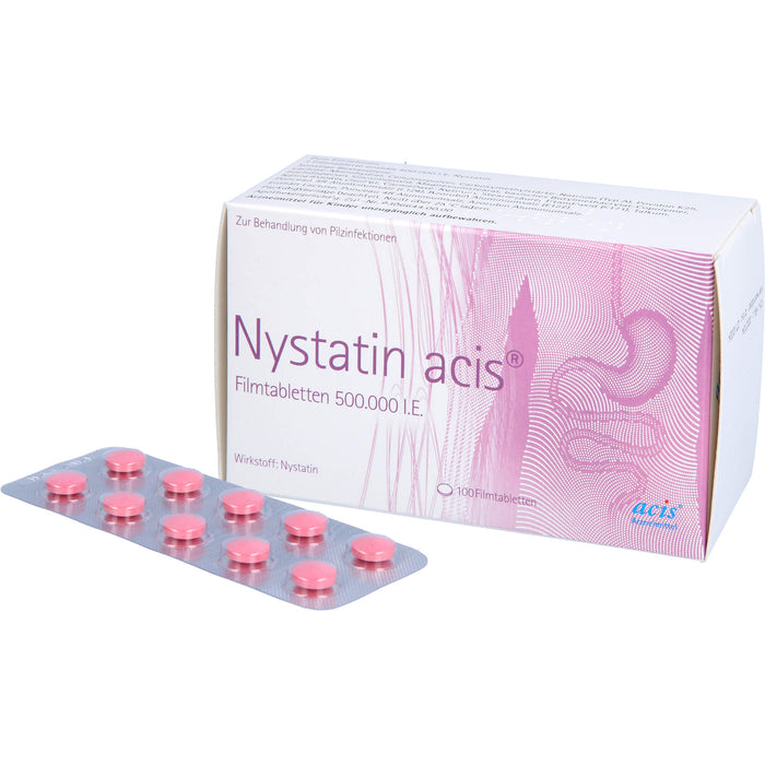 Nystatin acis Filmtabletten, 100 pc Tablettes