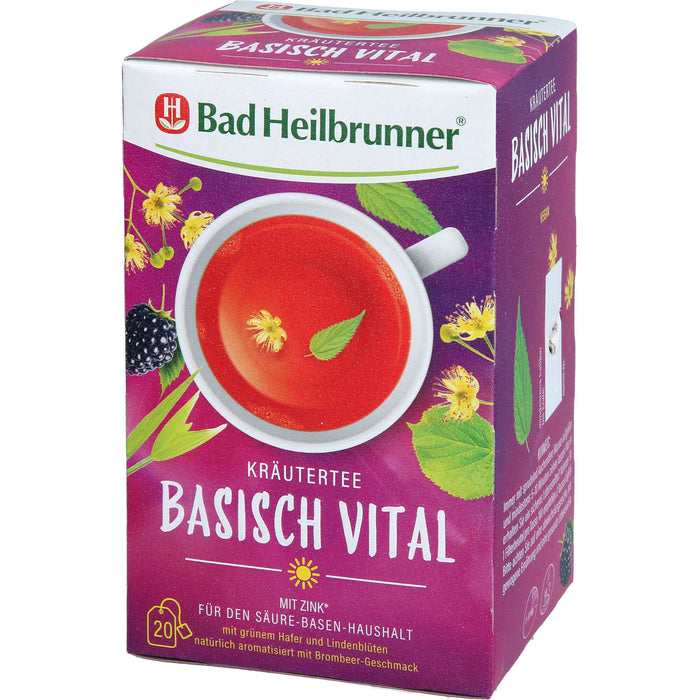 Bad Heilbrunner Basisch Vital Tee, 20X2 g FBE