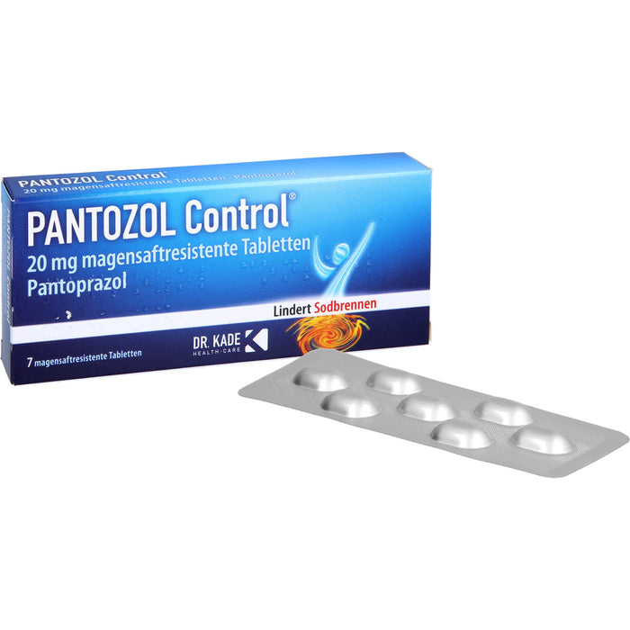 PANTOZOL Control 20 mg magensaftresistente Tabletten, 7 pc Tablettes