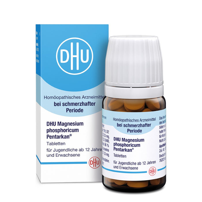 DHU Magnesium phosphoricum Pentarkan, Natürliche Hilfe bei Periodenschmerzen – das Original – umweltfreundlich im Arzneiglas, 80 St. Tabletten