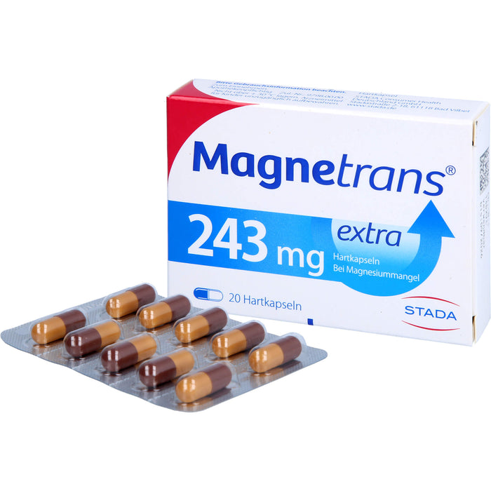 Magnetrans extra 243 mg Hartkapseln bei Magnesiummangel, 20 pcs. Capsules