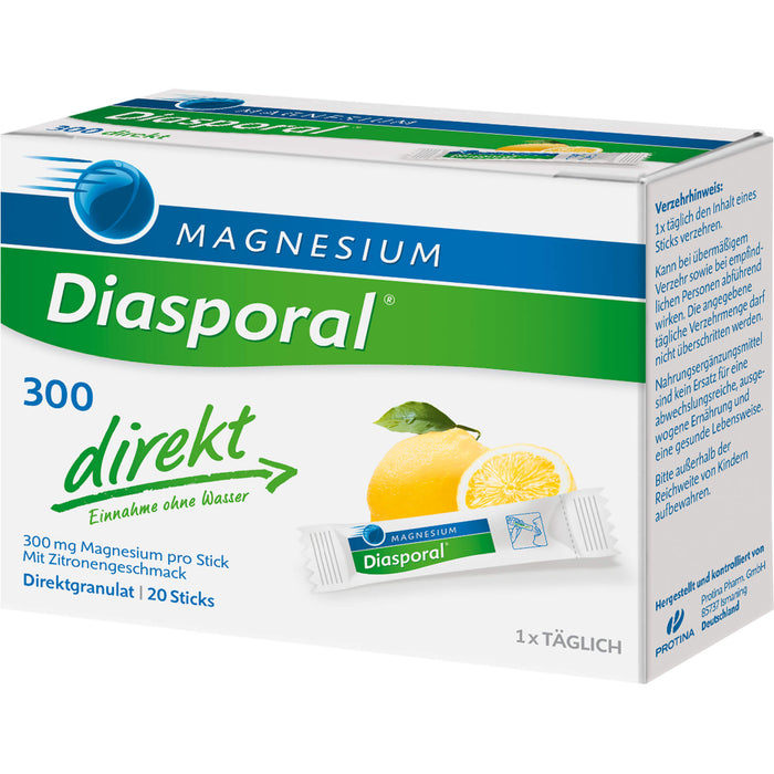 Diasporal 300 direkt Magnesium Granulat Sticks, 20 St. Beutel