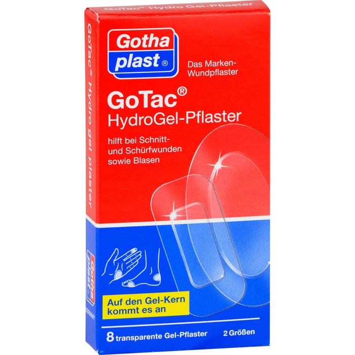 Gothaplast GoTac Hydro Gel-Pflaster, 8 pc Pansement