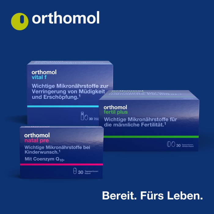 Orthomol Natal - Mikronährstoffe für Schwangerschaft und Stillzeit - mit Folsäure, weiteren Vitaminen und Zink - Tabletten/Kapseln, 30 St. Tagesportionen