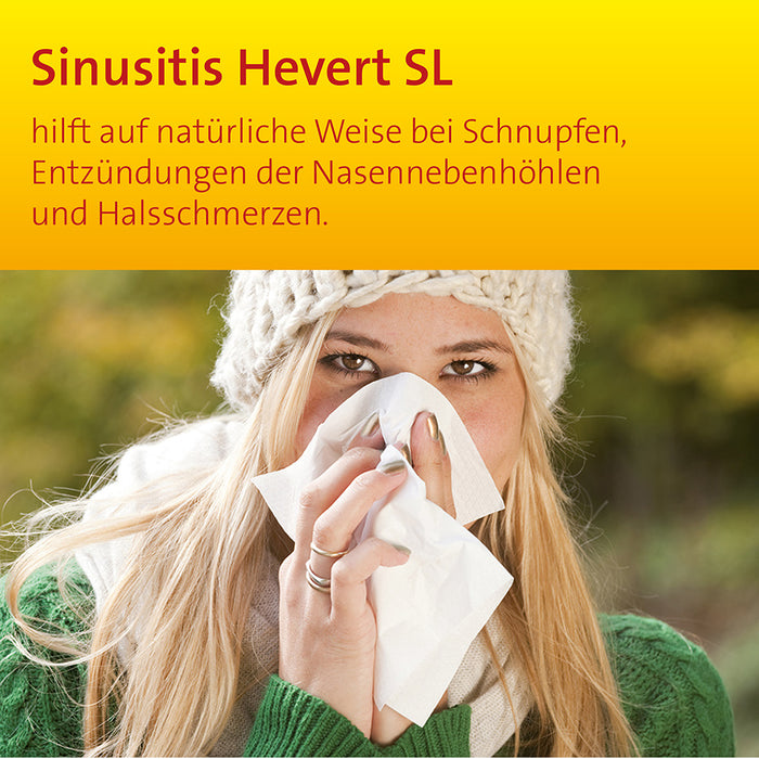 Sinusitis Hevert SL bei Schnupfen und Entzündungen der Nasennebenhöhlen, 300 St. Tabletten