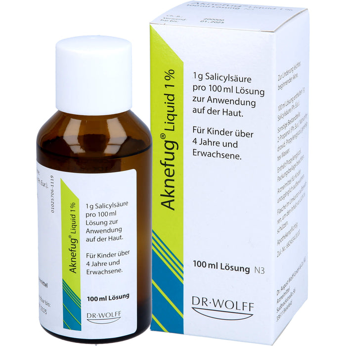 Aknefug Liquid 1 % Lösung, 100 ml Solution