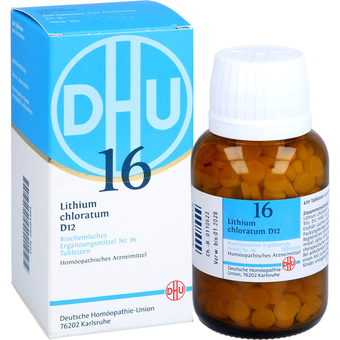 DHU Schüßler-Salz Nr. 16 Lithium chloratum D12 Tabletten, 420 pcs. Tablets