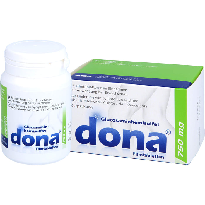 dona 750 mg Tabletten bei Arthrose des Kniegelenks, 84 St. Tabletten